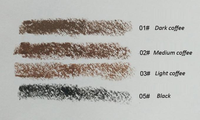 Produtos de composição minerais das sobrancelhas do lápis de sobrancelha da cabeça do dobro da marca própria do OEM