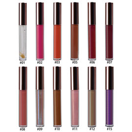 China 15 cosméticos Lipgloss da composição do bordo das cores que hidrata 10g com logotipo privado fábrica
