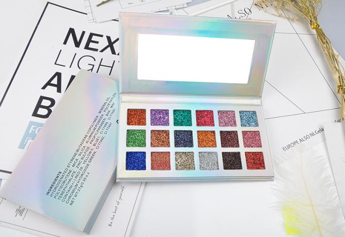 Nenhuma sombra pressionada logotipo do brilho, paleta mineral YY18 da sombra de 18 cores