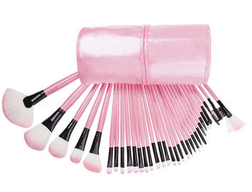 Synthetic Beauty Full Makeup Brush Set Pink Color For Facial Powder